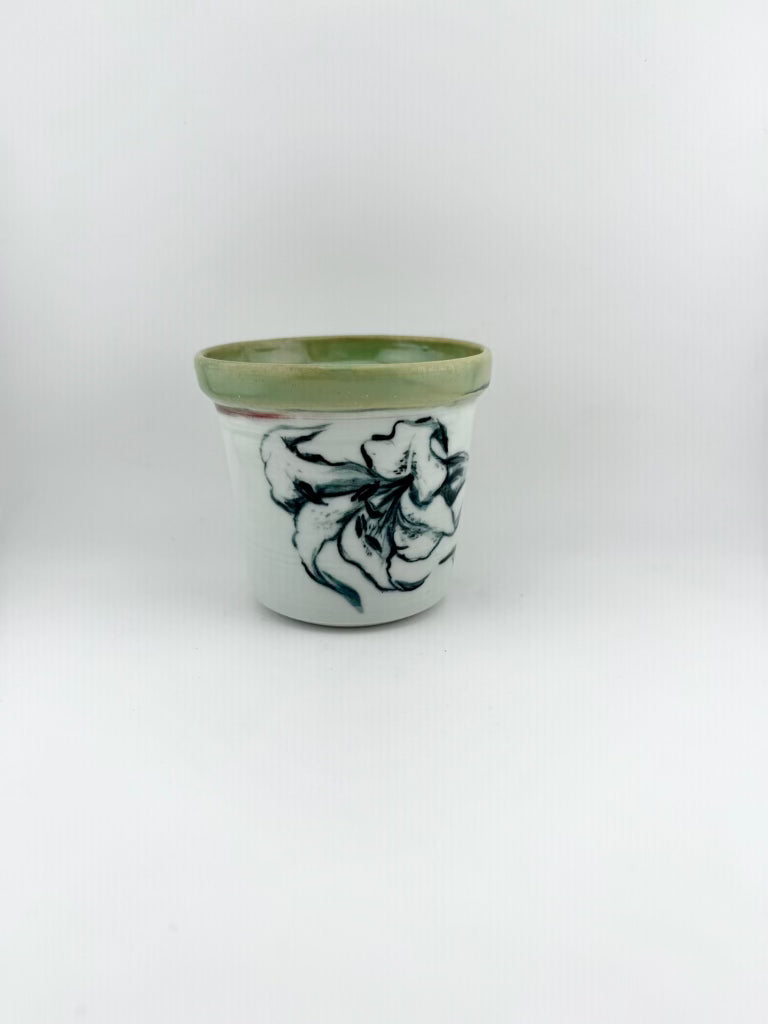 Sumi-Style Lily Planter