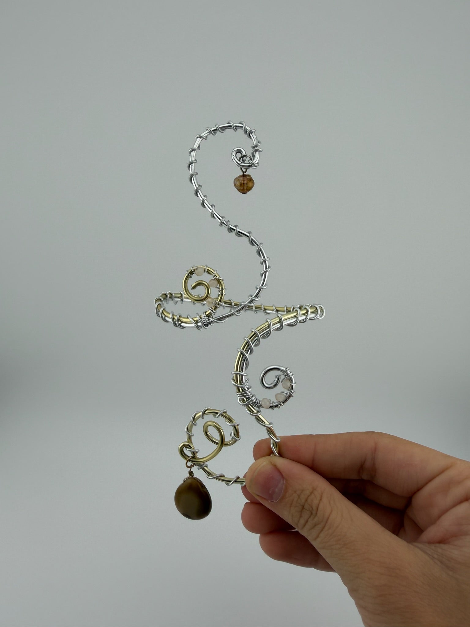Mixed Material Arm Cuff