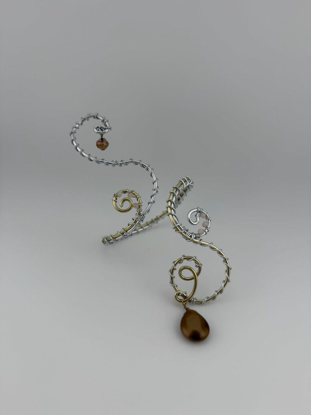 Mixed Material Arm Cuff