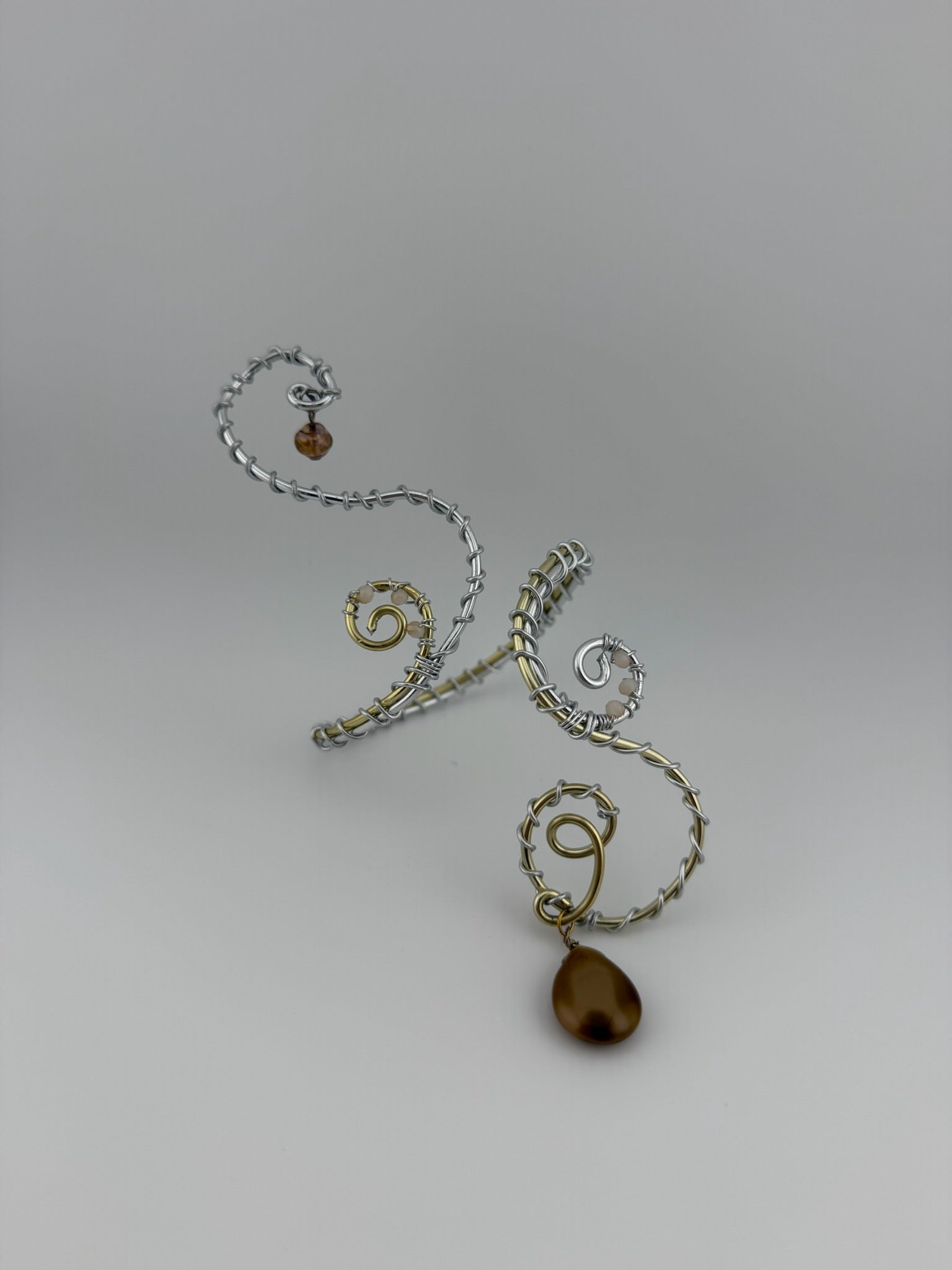 Mixed Material Arm Cuff