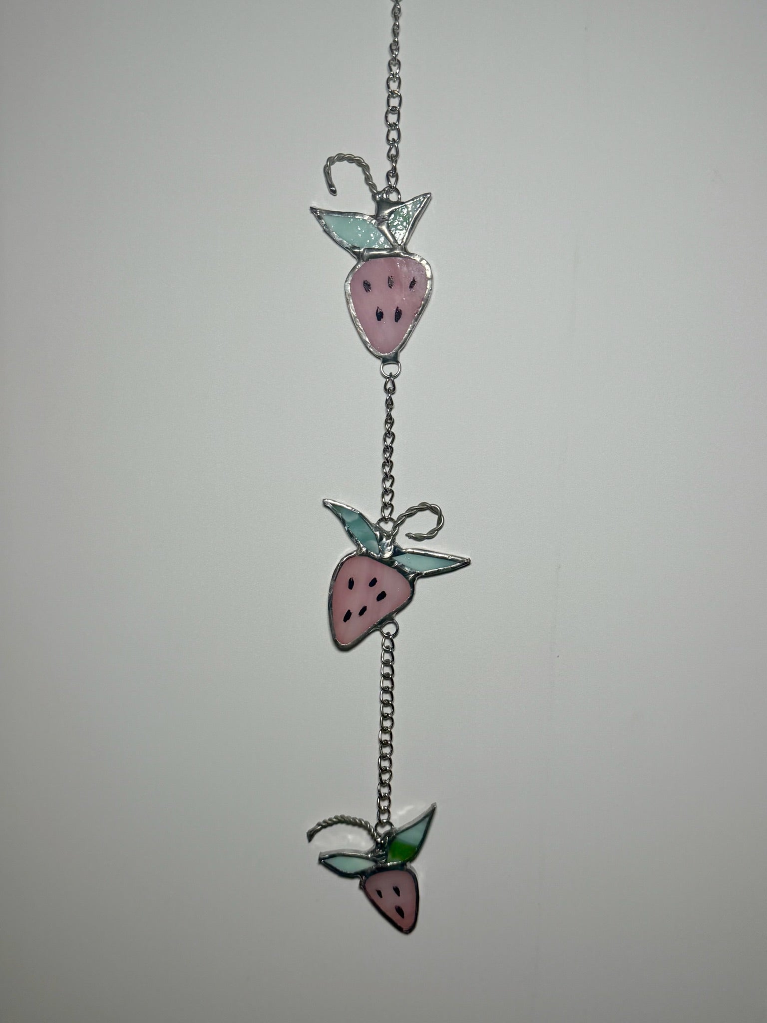 Pink Strawberry Suncatcher