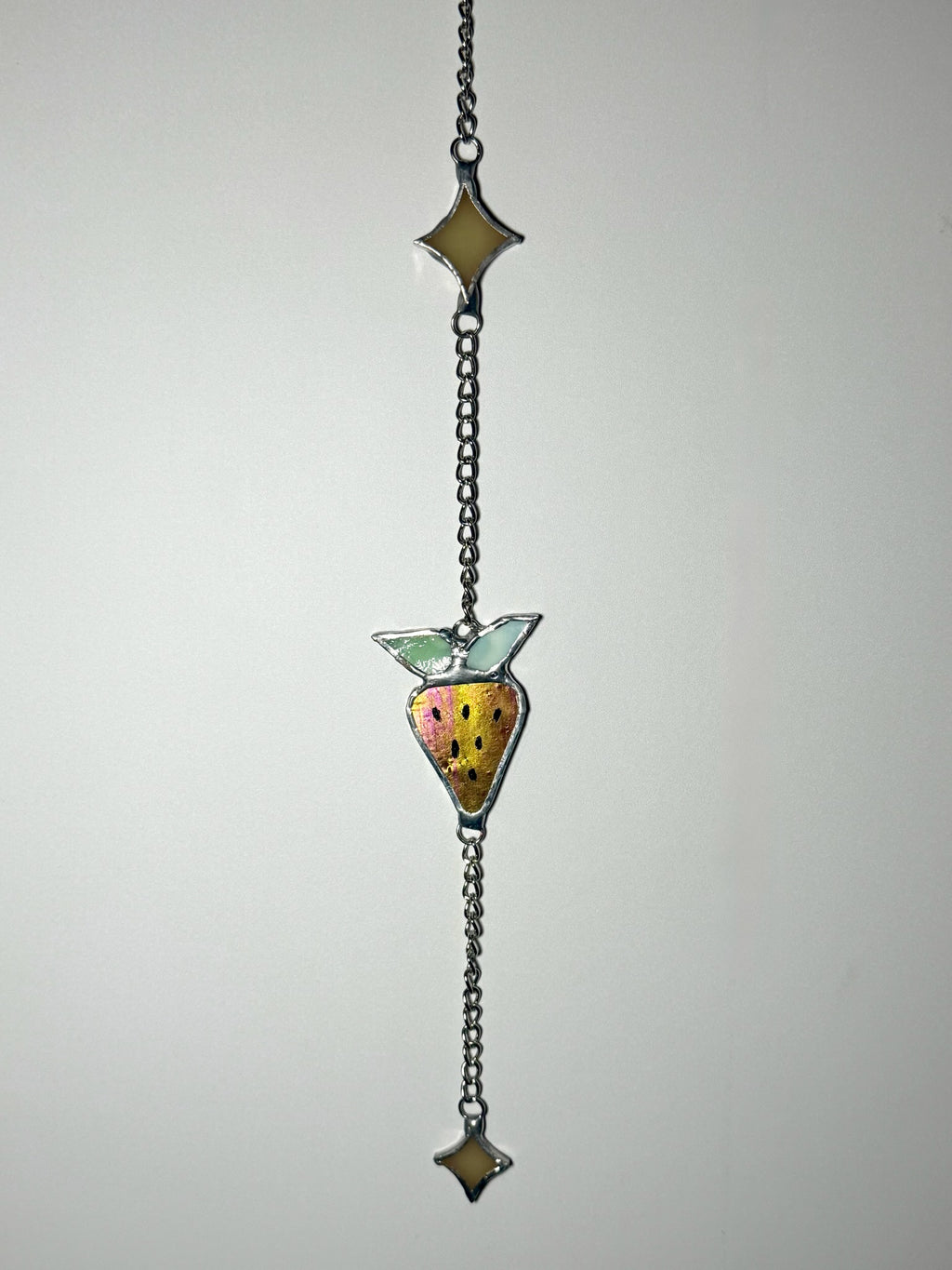 Red Strawberry Suncatcher