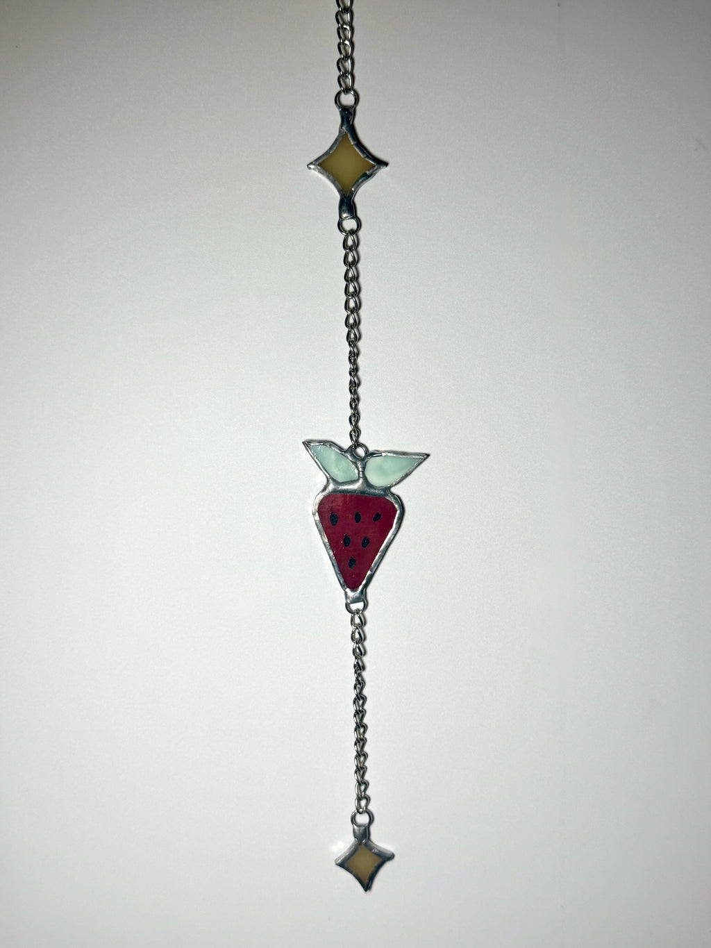 Red Strawberry Suncatcher