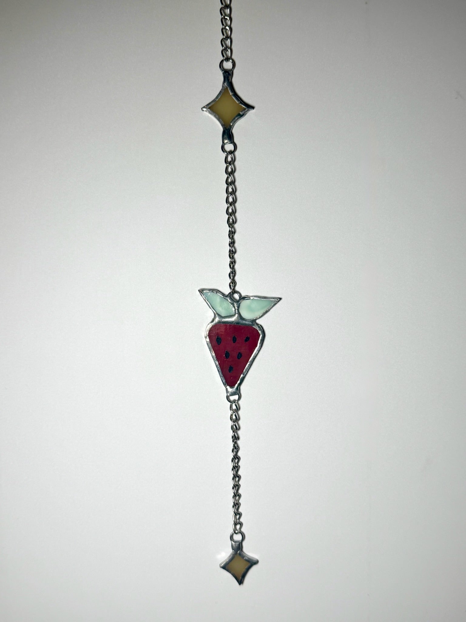 Red Strawberry Suncatcher