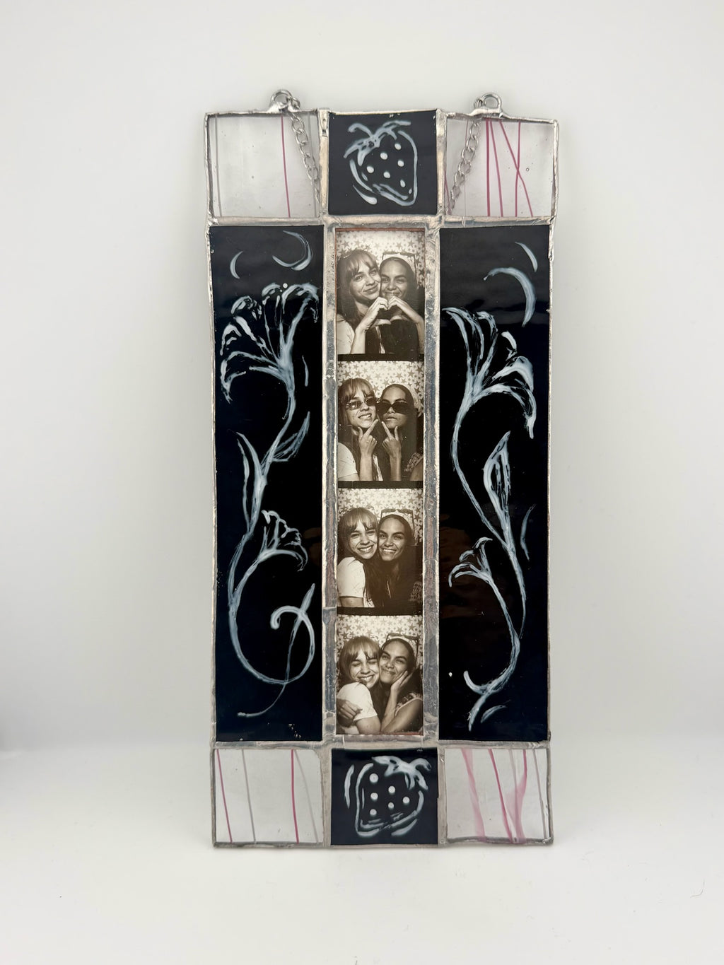 Strawberry Flower Vintage Photo Frame