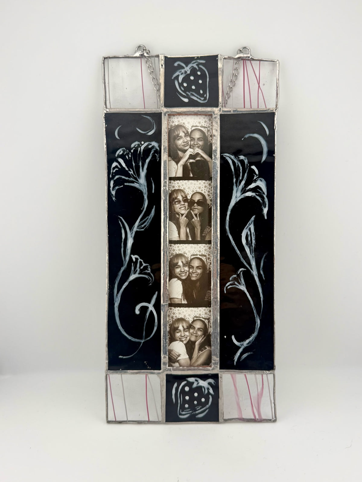 Strawberry Flower Vintage Photo Frame