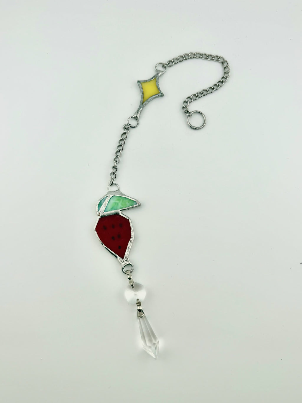 Sparkle Strawberry Suncatcher