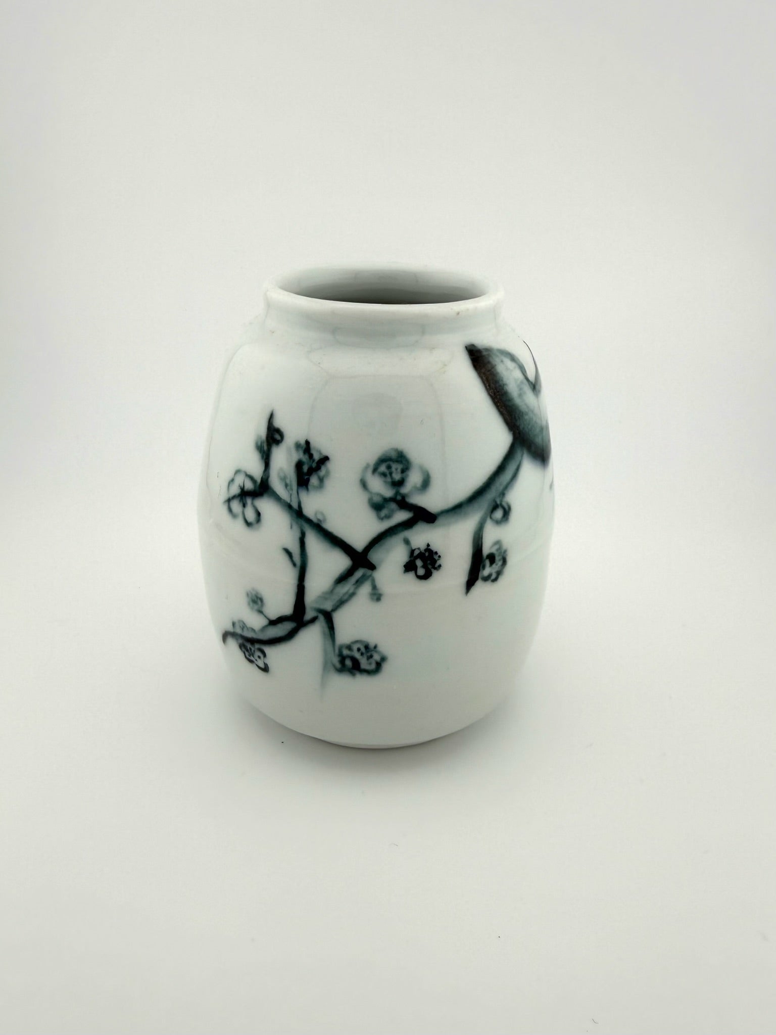 Sumi-Style Cherry Blossom Vase
