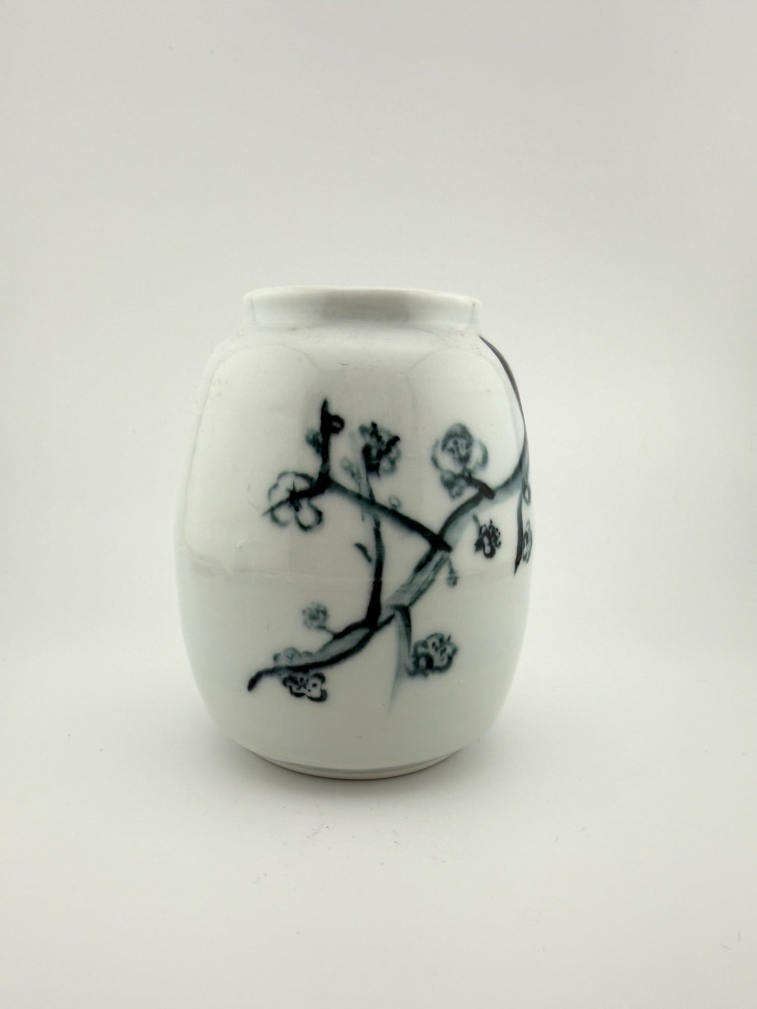 Sumi-Style Cherry Blossom Vase