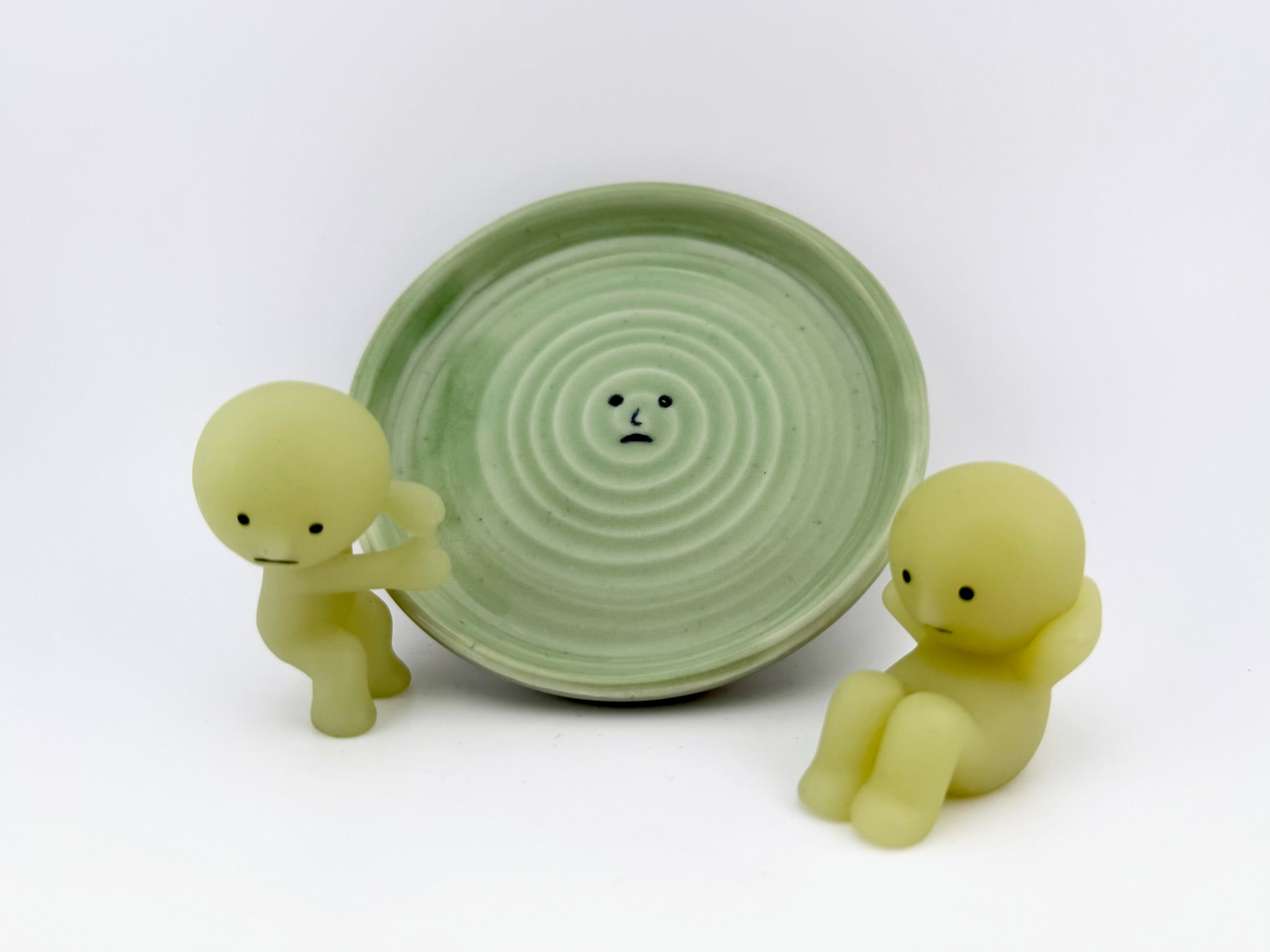 Smiski-Inspired Plate