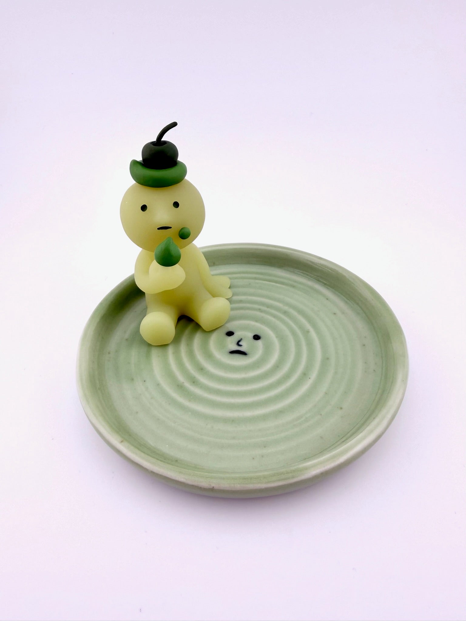 Smiski-Inspired Plate
