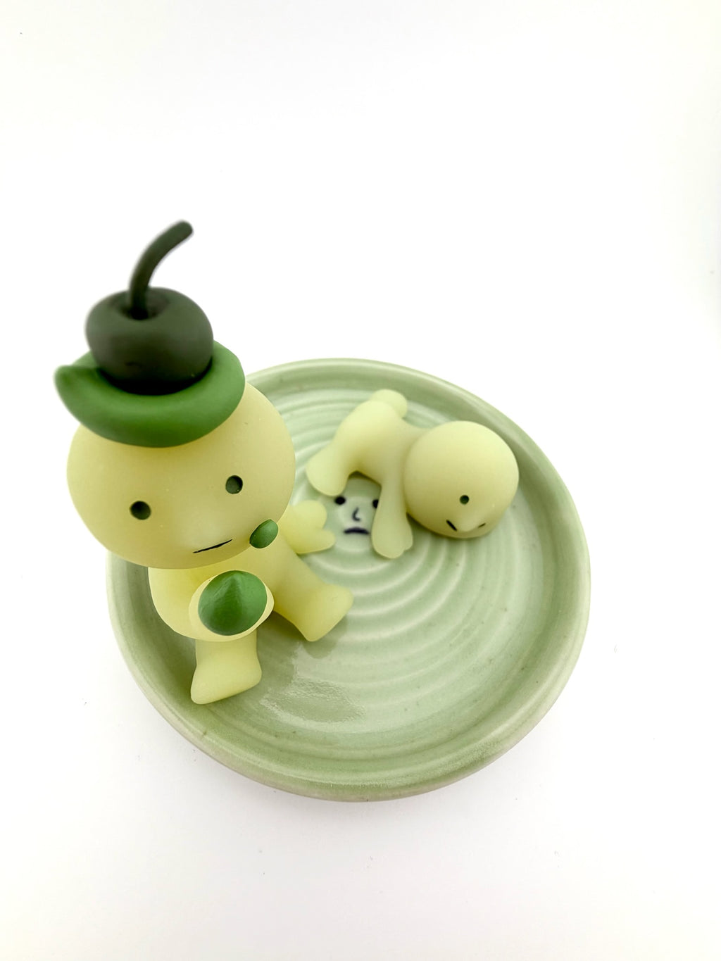 Smiski-Inspired Plate